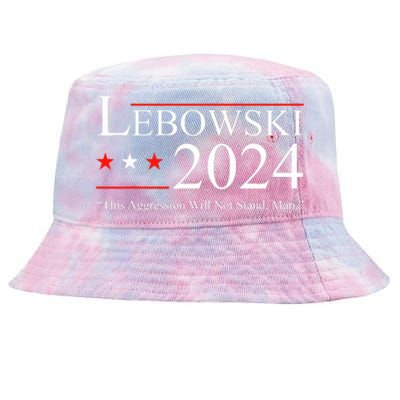 Funny Political Name Lebowski Political Election Vote 2024 Funny Tie-Dyed Bucket Hat