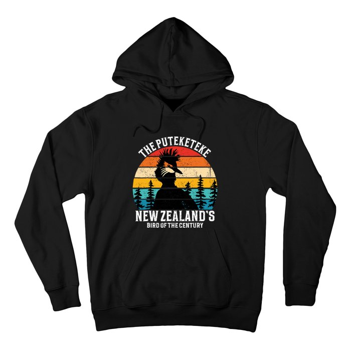 Funny Puteketeke New Zealands Bird Of The Century Vintage Hoodie