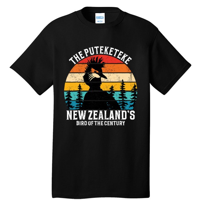 Funny Puteketeke New Zealands Bird Of The Century Vintage Tall T-Shirt