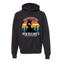 Funny Puteketeke New Zealands Bird Of The Century Vintage Premium Hoodie