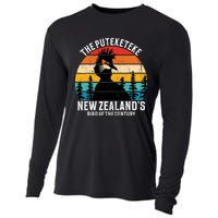 Funny Puteketeke New Zealands Bird Of The Century Vintage Cooling Performance Long Sleeve Crew