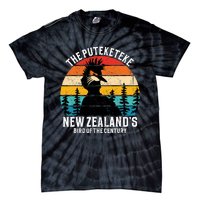 Funny Puteketeke New Zealands Bird Of The Century Vintage Tie-Dye T-Shirt