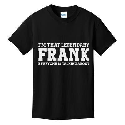 Frank Personal Name Funny Frank Kids T-Shirt