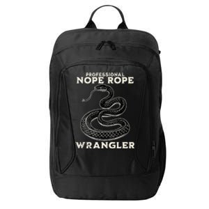 Funny Professional Nope Rope Wrangler City Backpack