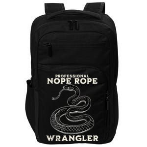 Funny Professional Nope Rope Wrangler Impact Tech Backpack