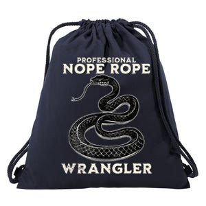 Funny Professional Nope Rope Wrangler Drawstring Bag