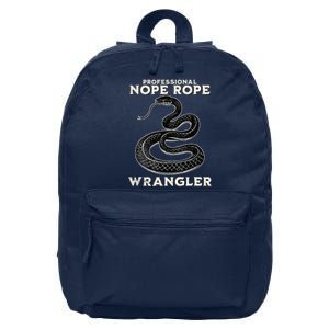 Funny Professional Nope Rope Wrangler 16 in Basic Backpack