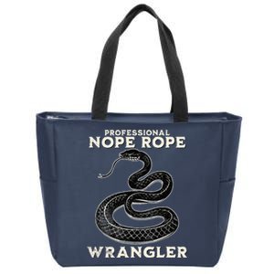 Funny Professional Nope Rope Wrangler Zip Tote Bag