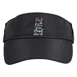 Funny Pink Or Blue Aunt Loves You Nephew Niece Gender Reveal Gift Adult Drive Performance Visor