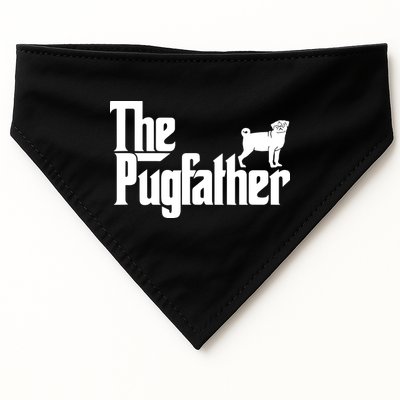 Funny Pug Owner Shirts The Pugfather Pug Father Gift USA-Made Doggie Bandana