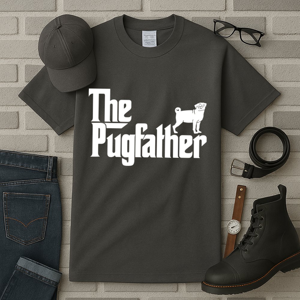 Funny Pug Owner Shirts The Pugfather Pug Father Gift Tall T-Shirt