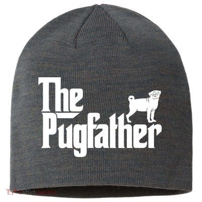 Funny Pug Owner Shirts The Pugfather Pug Father Gift Sustainable Beanie