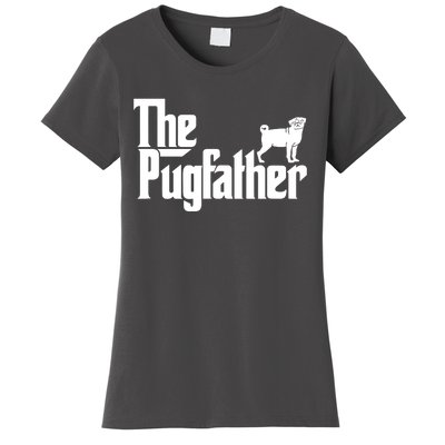 Funny Pug Owner Shirts The Pugfather Pug Father Gift Women's T-Shirt