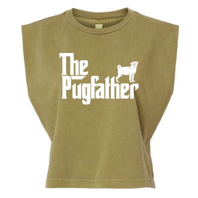 Funny Pug Owner Shirts The Pugfather Pug Father Gift Garment-Dyed Women's Muscle Tee