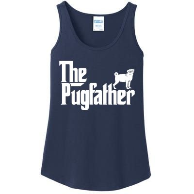 Funny Pug Owner Shirts The Pugfather Pug Father Gift Ladies Essential Tank