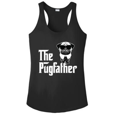 Funny Pug Owner The Pugfather Father Gift Dog Lovers Owner Ladies PosiCharge Competitor Racerback Tank