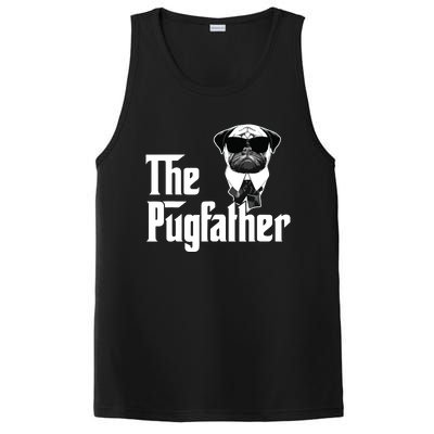 Funny Pug Owner The Pugfather Father Gift Dog Lovers Owner PosiCharge Competitor Tank