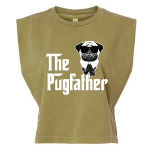 Funny Pug Owner The Pugfather Father Gift Dog Lovers Owner Garment-Dyed Women's Muscle Tee