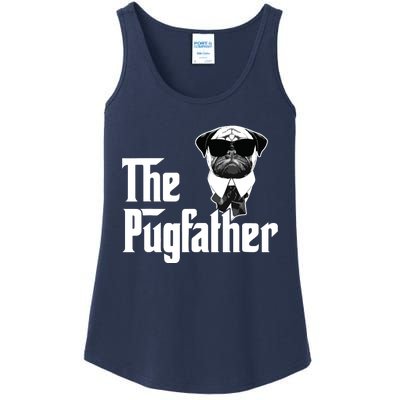 Funny Pug Owner The Pugfather Father Gift Dog Lovers Owner Ladies Essential Tank