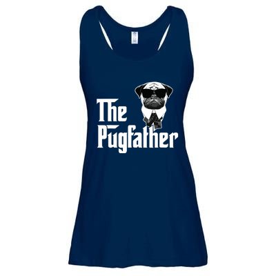 Funny Pug Owner The Pugfather Father Gift Dog Lovers Owner Ladies Essential Flowy Tank