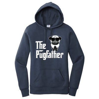 Funny Pug Owner The Pugfather Father Gift Dog Lovers Owner Women's Pullover Hoodie