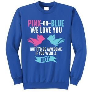 Funny Pink Or Blue We Love You Cute Gender Reveal Gift Sweatshirt