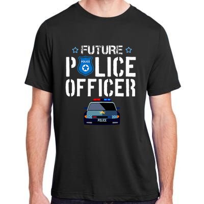 Future Police Officer Cop Birthday Boy Adult ChromaSoft Performance T-Shirt