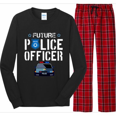 Future Police Officer Cop Birthday Boy Long Sleeve Pajama Set