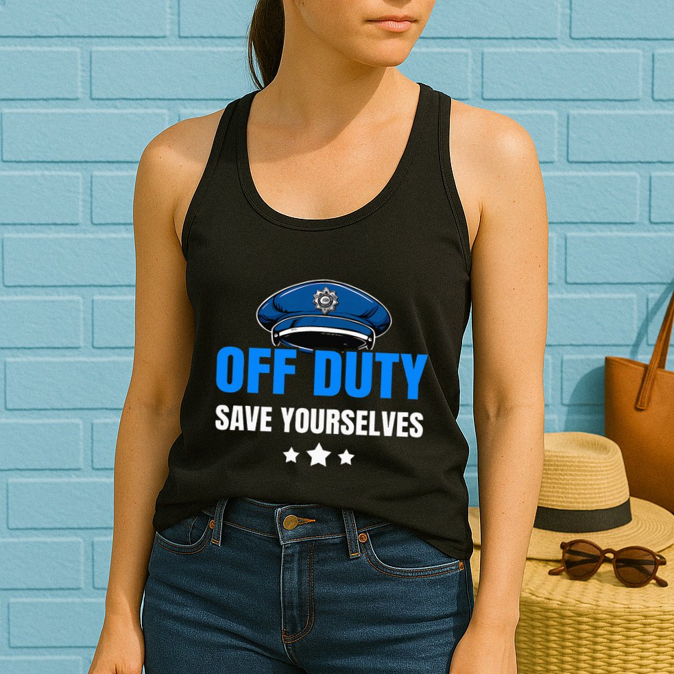 Funny Police Officer Policeman Cop Gift Womens Tank Top