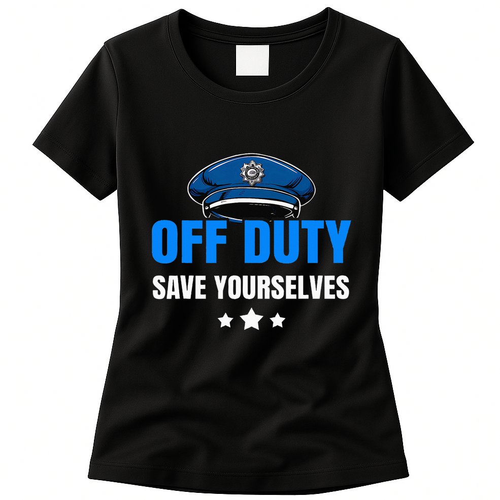 Funny Police Officer Policeman Cop Gift Womens T-Shirt