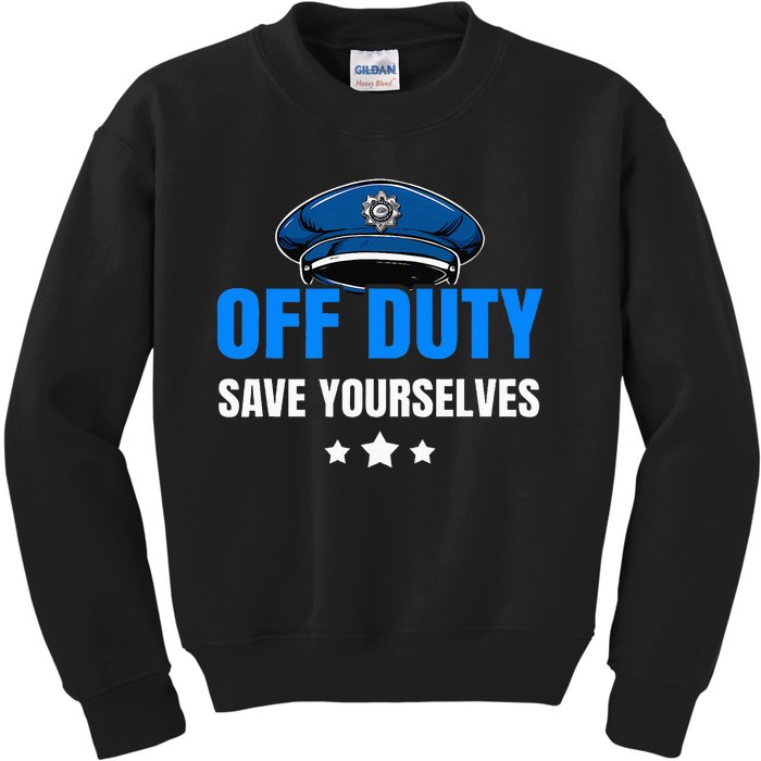 Funny Police Officer Policeman Cop Gift Kids Sweatshirt