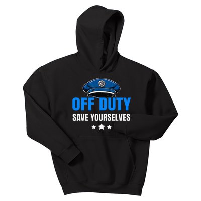 Funny Police Officer Policeman Cop Gift Kids Hoodie