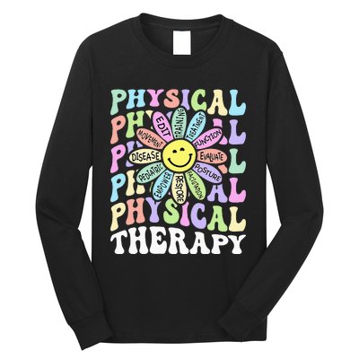 Flower PT Outfit Pediatric Physical Therapy Therapist Long Sleeve Shirt