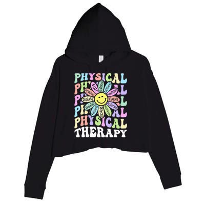 Flower PT Outfit Pediatric Physical Therapy Therapist Crop Fleece Hoodie