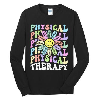 Flower PT Outfit Pediatric Physical Therapy Therapist Tall Long Sleeve T-Shirt