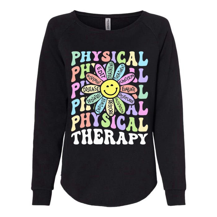 Flower PT Outfit Pediatric Physical Therapy Therapist Womens California Wash Sweatshirt