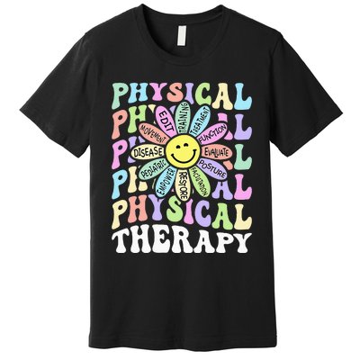 Flower PT Outfit Pediatric Physical Therapy Therapist Premium T-Shirt