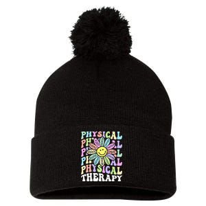 Flower PT Outfit Pediatric Physical Therapy Therapist Pom Pom 12in Knit Beanie