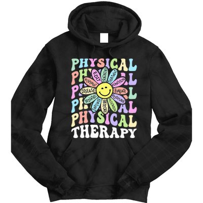 Flower PT Outfit Pediatric Physical Therapy Therapist Tie Dye Hoodie