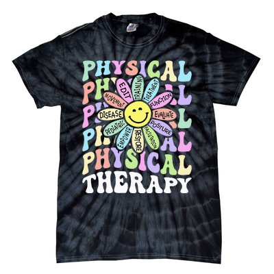 Flower PT Outfit Pediatric Physical Therapy Therapist Tie-Dye T-Shirt