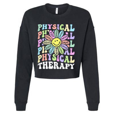 Flower PT Outfit Pediatric Physical Therapy Therapist Cropped Pullover Crew