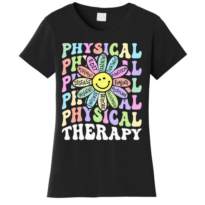 Flower PT Outfit Pediatric Physical Therapy Therapist Women's T-Shirt