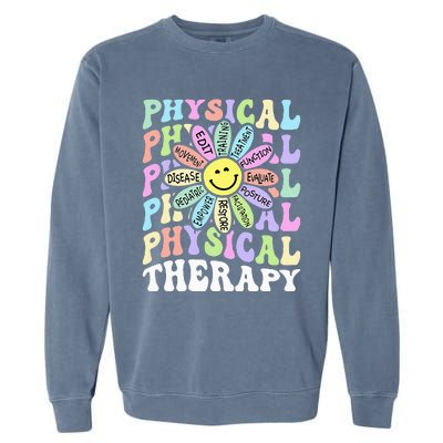 Flower PT Outfit Pediatric Physical Therapy Therapist Garment-Dyed Sweatshirt