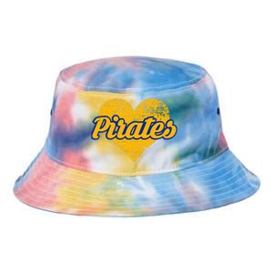 Fairhope Pirates Over Heart Tie Dye Newport Bucket Hat