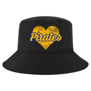 Fairhope Pirates Over Heart Cool Comfort Performance Bucket Hat