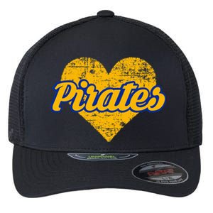 Fairhope Pirates Over Heart Flexfit Unipanel Trucker Cap