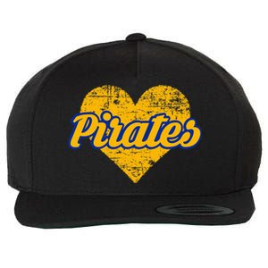 Fairhope Pirates Over Heart Wool Snapback Cap