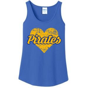 Fairhope Pirates Over Heart Ladies Essential Tank