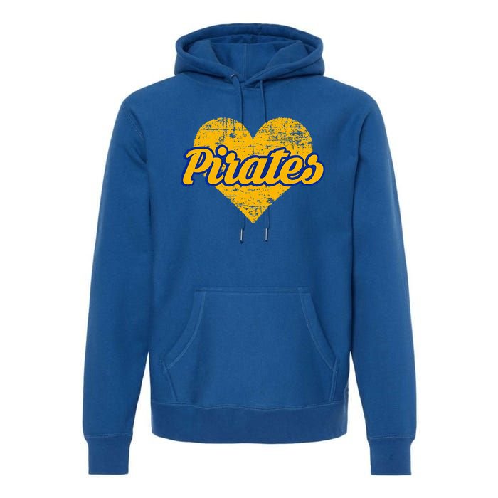 Fairhope Pirates Over Heart Premium Hoodie