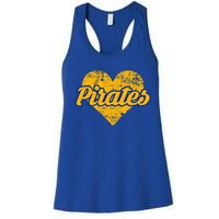 Fairhope Pirates Over Heart Women's Racerback Tank